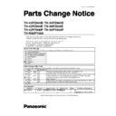 th-42pz800b, th-50pz800b, th-42pz800e, th-50pz800e, th-42py800p, th-50py800p, th-r50py800 service manual parts change notice