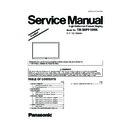 Panasonic TH-50PF10RK Service Manual Simplified