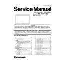 Panasonic TH-50PF11EK Service Manual