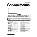 Panasonic TH-50PH12U Service Manual