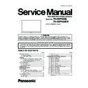 th-50ph30e, th-50ph30er service manual