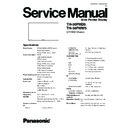 Panasonic TH-50PHD5, TH-50PHW5 Service Manual