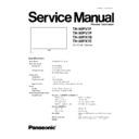 th-50pv7f, th-50pv7p, th-50px7b, th-50px7e service manual