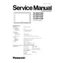 Panasonic TH-50PZ700B, TH-50PZ700E, TH-50PY700F, TH-50PY700P Service Manual