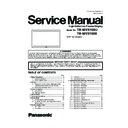 Panasonic TH-50VX100U, TH-50VX100E Service Manual
