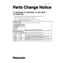 th-58pz800b, th-58pz800e, th-58py800p, th-r58py800 service manual parts change notice