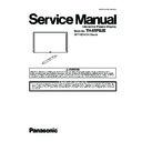 Panasonic TH-65PB2E Service Manual