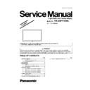 Panasonic TH-65PF10RK Service Manual Simplified