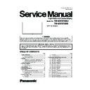 Panasonic TH-65VX100U, TH-65VX100E Service Manual
