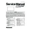 Panasonic TH-65VX300ER Service Manual