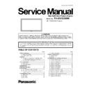 Panasonic TH-85VX200W Service Manual