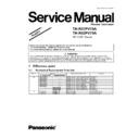 th-r37pv70a, th-r42pv70a service manual simplified