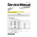 Panasonic TH-R42PV80HR Other Service Manuals