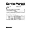 Panasonic TH-R42PY70A Service Manual Simplified