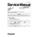 Panasonic TH-R42PY80A Service Manual Simplified