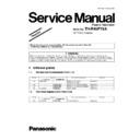 Panasonic TH-R46PY8A Service Manual Simplified