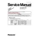 Panasonic TH-R50PV70A Service Manual Simplified