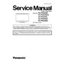 tx-p42s20e, tx-p42s20es, tx-p42s20l, tx-pf42s20, tx-pr42s20 service manual