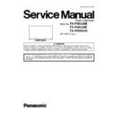 tx-p50u20b, tx-p50u20e, tx-pr50u20 service manual
