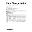 tx-p60zt60e, tx-p60zt65b service manual parts change notice