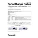 Panasonic TX-P60ZT65B, TX-P65VT65B, TX-P60ZT60E, TX-P65ST60E, TX-P65VT60E, TX-PR65ST60, TX-PR65VT60, TX-P65VT60T, TX-P65STW60, TX-P65VTW60, TX-P65ST60Y, TX-P65VT60Y, TH-65PB2E Service Manual Parts change notice