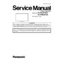 Panasonic TX-P65ST60Y, TX-PR65ST60 Service Manual