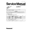 Panasonic TX-PR42C11 Service Manual Simplified