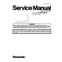 Panasonic TX-PR42S10 Service Manual