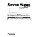 Panasonic TX-PR42V10 Service Manual