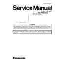 Panasonic TX-PR50X10 Service Manual
