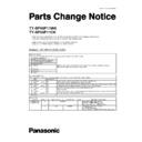 ty-sp65p11wk, ty-sp65p11ck (serv.man2) service manual parts change notice