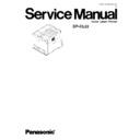 Panasonic DP-CL22 Service Manual