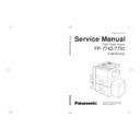 Panasonic FP-7742, FP-7750 Service Manual