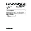 Panasonic KX-MB2571RU (serv.man2) Service Manual Supplement