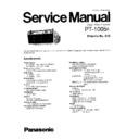 Panasonic PT-1005E, PT-1005EA Service Manual