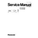 Panasonic PT-AX100U, PT-AX100E Service Manual