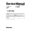 Panasonic PT-D4000U, PT-D4000E Service Manual Simplified