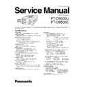 Panasonic PT-D9500U, PT-D9500E (serv.man2) Service Manual