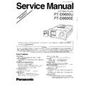 Panasonic PT-D9600U, PT-D9600E Service Manual Simplified