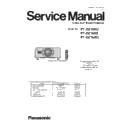 Panasonic PT-DZ16KU, PT-DZ16KE, PT-DS16KD (serv.man13) Service Manual