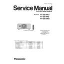 Panasonic PT-DZ16KU, PT-DZ16KE, PT-DS16KD (serv.man6) Service Manual