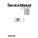 Panasonic PT-DZ570U, PT-DZ570E, PT-DW530U, PT-DW530E, PT-DX500U, PT-DX500E (serv.man8) Service Manual