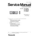 Panasonic PT-DZ780, PT-DW750, PT-DX820, PT-DZ780BE, PT-DZ780LBE, PT-DZ780LWE, PT-DZ780WE, PT-DW750BE, PT-DX820BE, PT-DX820LBE (serv.man2) Service Manual