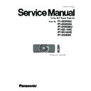 Panasonic PT-DZ8700U, PT-DS8500U, PT-DW8300U, PT-DZ110XE, PT-DS100XE, PT-DW90XE (serv.man10) Service Manual