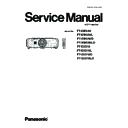 Panasonic PT-EW540, PT-EW540L, PT-EW540D, PT-EW540LD, PT-EX510, PT-EX510L, PT-EX510D, PT-EX510LD (serv.man2) Service Manual