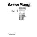 Panasonic PT-FW300NTU, PT-FW300NTE, PT-FW300NTEA, PT-FW300U, PT-FW300E, PT-FW300EA, PT-F300NTU, PT-F300NTE, PT-F300NTEA, PT-F300U, PT-F300E, PT-F300EA Service Manual