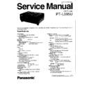 Panasonic PT-L595U Service Manual