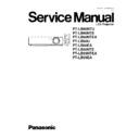 Panasonic PT-LB60NTU, PT-LB60NTE, PT-LB60NTEA, PT-LB60U, PT-LB60EA, PT-LB55NTE, PT-LB55NTEA, PT-LB55EA Service Manual