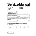 Panasonic PT-LM2U, PT-LM2E Service Manual Simplified