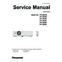 Panasonic PT-LW330, PT-LW280, PT-LB360, PT-LB330, PT-LB300, PT-LB280 Service Manual